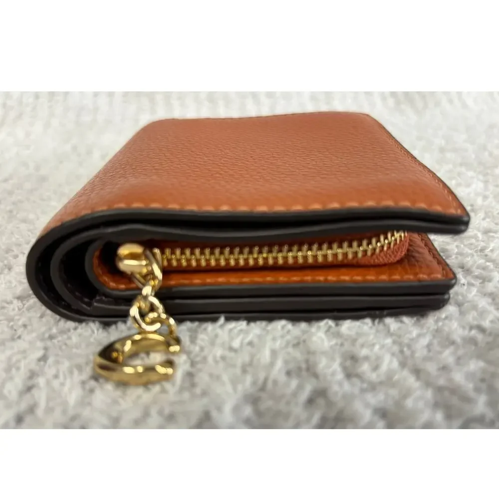 Coach Brown Leather Bifold Snap Wallet J2330 #76935 - Picture 6 of 8